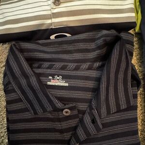 Under Armour Men's Black Striped Shirt